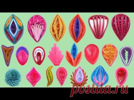 Quilling Flower Petal  Basic Shapes & Ideas | Paper Quilling Art