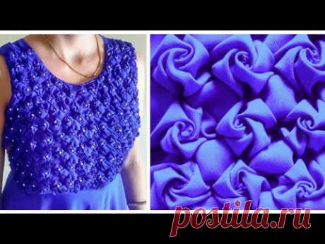 Low and High Smocking Frock (Rose Design) - YouTube