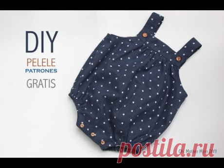 DIY Como hacer pelele de bebe (patrones gratis)