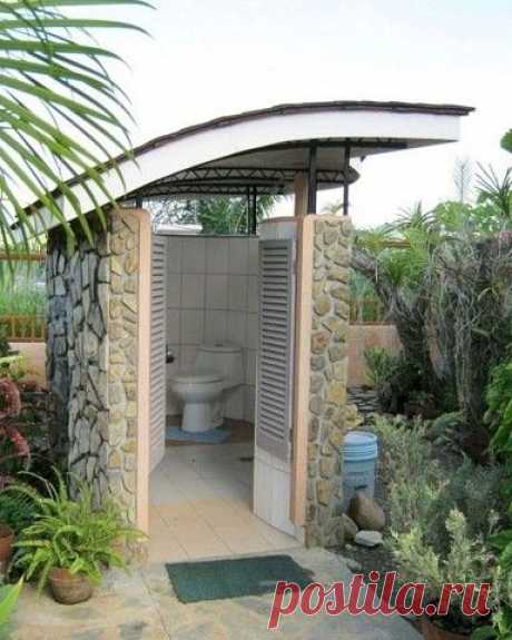 Интересные идеи оформления туалетов на даче и в загородном доме — DIYIdeas