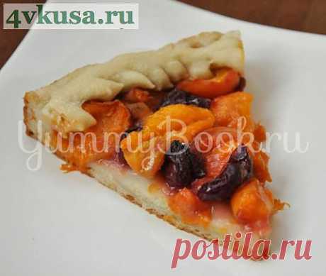 Дрожжевой пирог с фруктами и ягодами | 4vkusa.ru