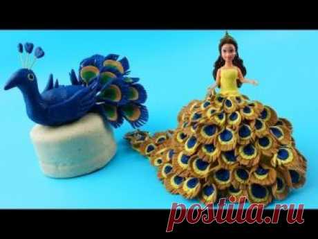 Disney Princess Play Doh Sparkle Peacock Dress For Belle Disney Princess