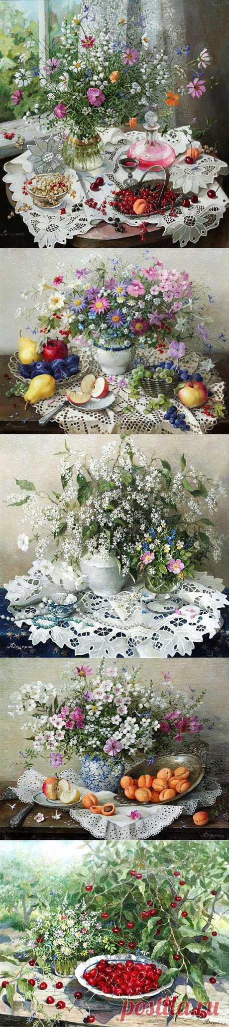 Натюрморты. Лидия Даценко / Still lifes. Lydia Datsenko.