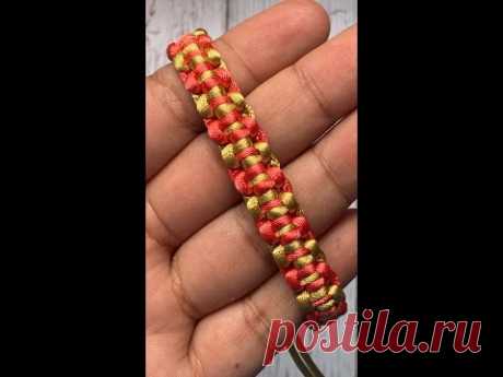 Pulsera plana mixta paso a paso