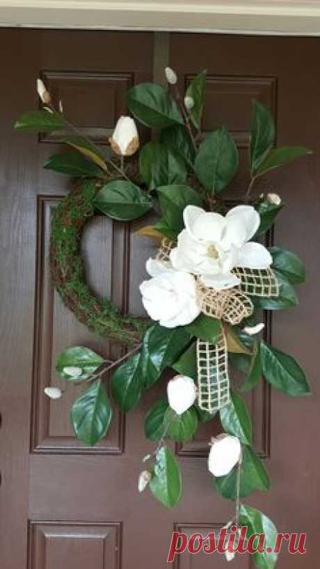 Magnolia door wreath by Kyong