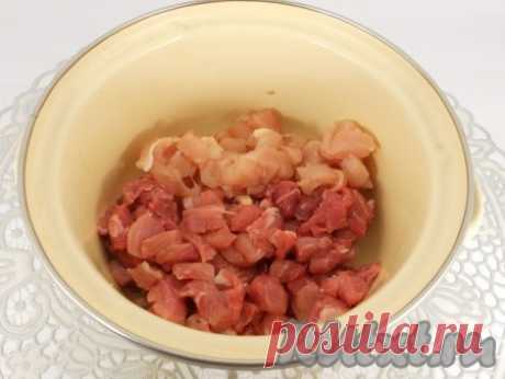 Ветчина рубленая из свинины и курицы - 7 пошаговых фото в рецепте