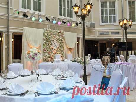 Украшение свадебного зала в Гранд Отеле Эмеральд | Свадебный декор Санкт-Петербур