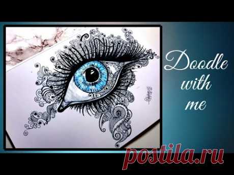 Doodle Eye | Eye Doodle Drawing | Doodle With Me | Doodling