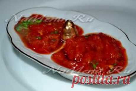 Соус из томатов и базилика к мясу