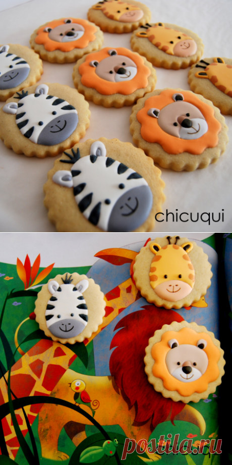 Animales de la selva, en galletas decoradas | chicuqui