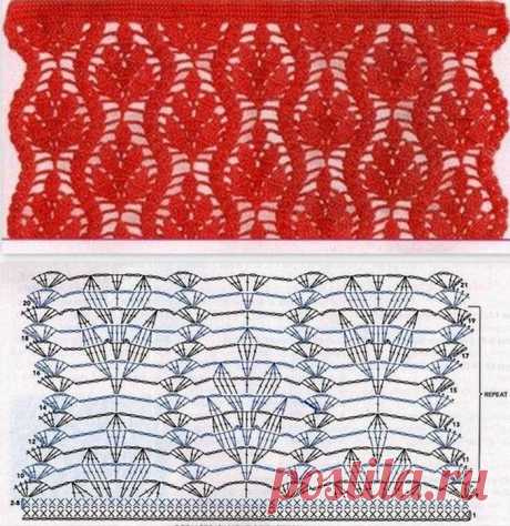 Схемы вязания крючком подборка.