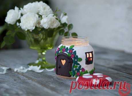 LOVE  HAND MADE: Сказочный домик свеча