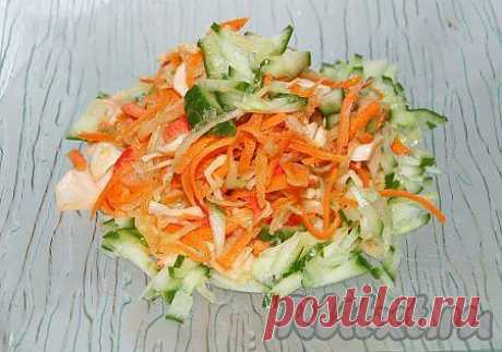 Салат из моркови с крабовыми палочками (рецепт с фото) | RUtxt.ru