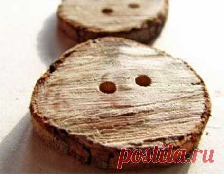 Как изготовить деревянные пуговицы