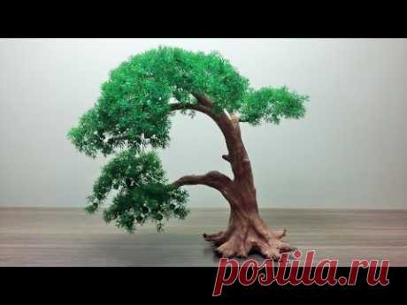 How to make a Artificial Bonsai Tree. - YouTube