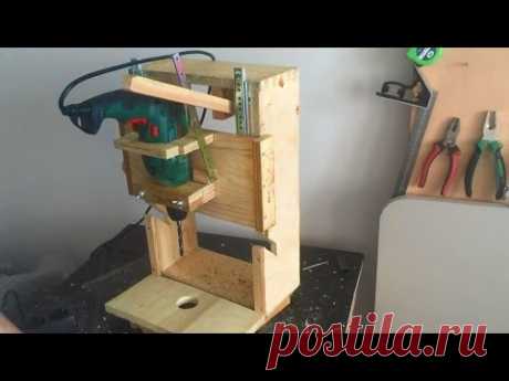 Homemade Drill Press - Lathe - Disc sander,  3 in 1 - El yapımı torna, Zımpara Makinesi, Matkap Pres