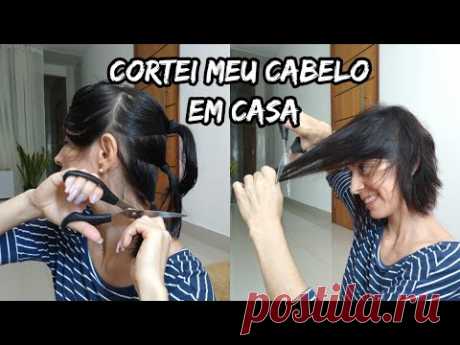 Cortei meu Cabelo em casa, curtíssimo.