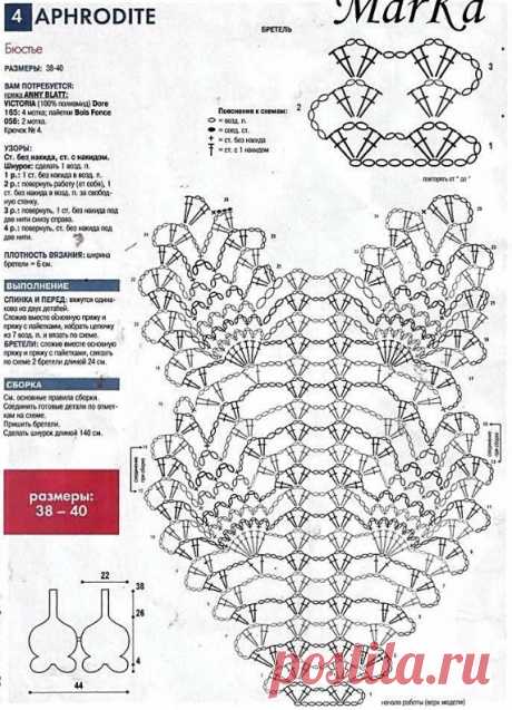 Схемы кружевного платья крючком