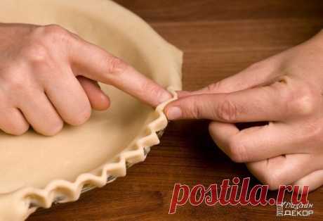 6 способов украшения краев пирога - МирТесен