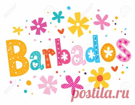 Barbados Vector Lettering Decorative Type Stock Photo, Picture And Royalty Free Image. Image 43072260.