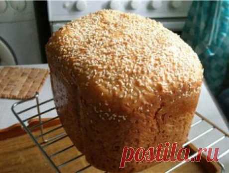 Печем хлеб с кунжутом в хлебопечке