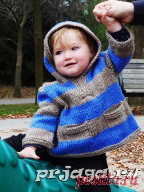 Двухцветные детские свитера вязание спицами