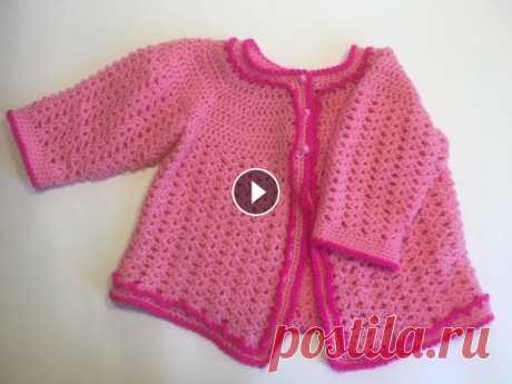 Как связать простую кофточку для новорожденного/How to knit a simple blouse for a newborn crochet Продолжаем вязать костюмчик для новорожденного самым прстым способом. В прошлых видео я вязала штанишки и пинетки, сегодня вяжем кофточку. вяжется лег...