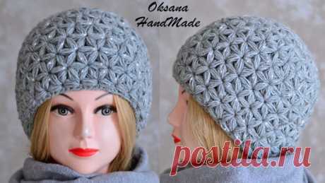 НЕ ШАПКА, А ЗВЕЗДА. Вязание крючком. Crochet hat pattern | Oksana HandMade | Дзен