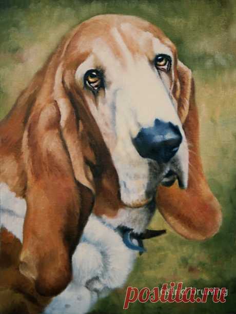 nothing but a Hound Dog - OIL Painting by AstridBruning on DeviantArt