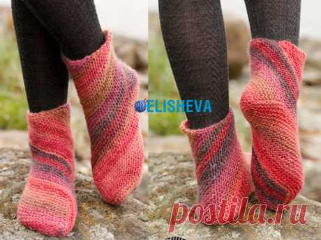 Красивые, но простые в вязании носки от Drops Design: описание спицами