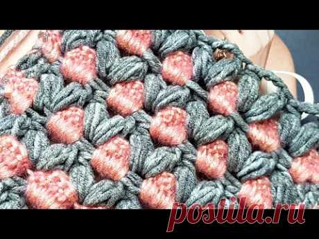 Crochet pattern ❤ Узор крючком ❤ strickmuster ❤ tricot ❤ how to knit ❤  tricô ❤  örgü deseni बुनना