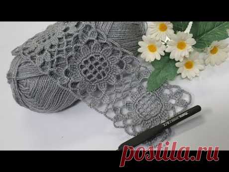 Şahane 💯 Yapımı çok kolay ve zarif tığ işi örgü motif crochet knitting