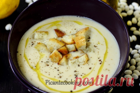 Крем-суп з білої квасолі | Picantecooking