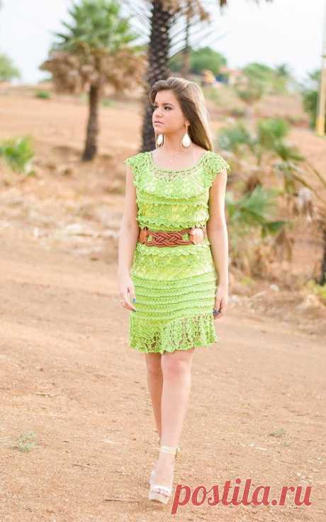 Бразильская Гевея - платье крючком