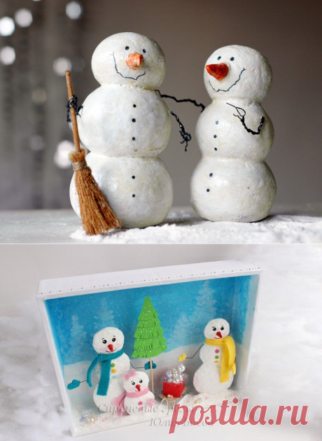 Снеговик своими руками на Новый год: пошаговые инструкции
