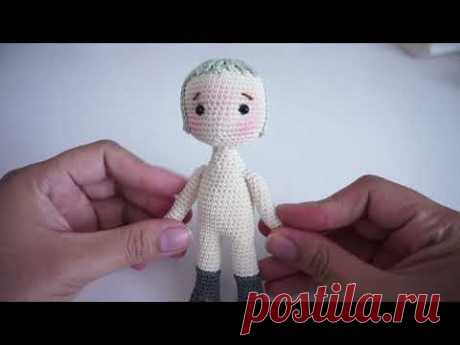 Crochet little doll 👧🏼 body tutorial