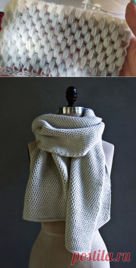 Красивейшее тунисское вязание: идеально для шарфов, пледов, снудов, шапок