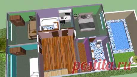 Casa 7 x 15 m / House 7 x 15 m (Terreno 7x15 m) Casa en terreno 7 x 15 m / House on ground 7 x 15 m / Casa no terreno 7 x 15 m.