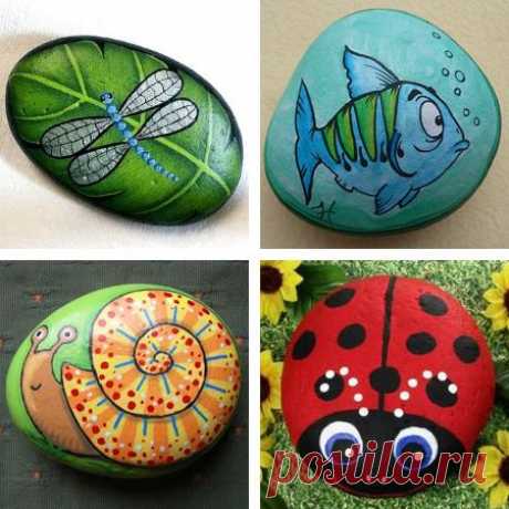 Home Dzine Kids Crafts and Project Ideas - Have fun with painted pebbles