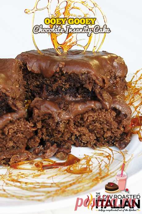 Ooey Gooey Chocolate Insanity Cake