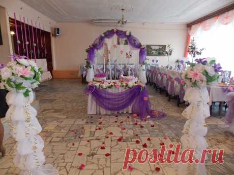Фиолетово-сиреневая свадьба