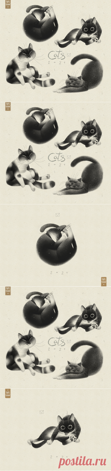 Cats on Behance