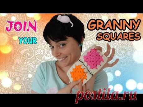 How To Join Granny Squares - Easy Crochet Tutorial for Beginners!