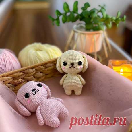 PDF Милый Щенок крючком. FREE crochet pattern; Аmigurumi animal patterns. Амигуруми схемы и описания на русском. Вязаные игрушки и поделки своими руками #amimore - собака, пёс, маленькая собачка, щенок, пёсик.