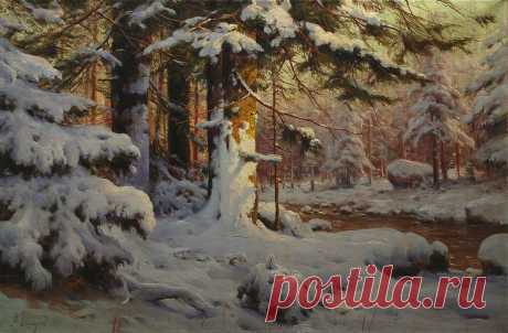 Зима в изобразительном искусстве. Художественная галерея работ русских художников на тему зимы.