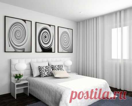 «Дизайн спальни в бело-серых тонах - 50 оттенков серого: восхитительные серые спальни» — карточка пользователя lubimaya-e в Яндекс.Коллекциях