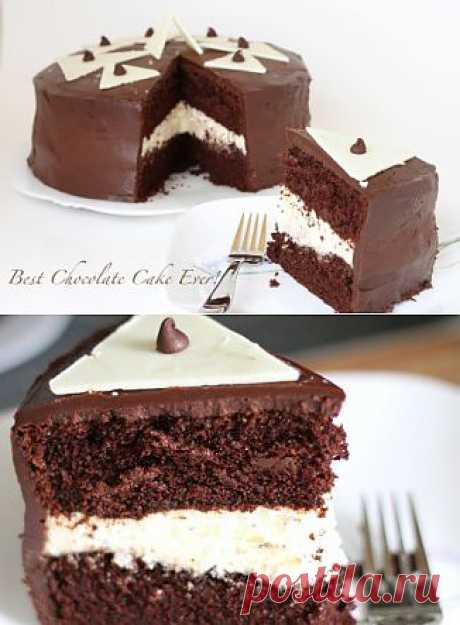 Шоколадный торт с муссом и шоколадной глазурью - рецепт с фотографиями