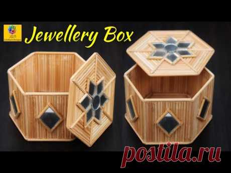 Antique Royal Jewellery Box With ChopSticks | DIY Jewellery Box Design Craft Idea | Best Of Waste