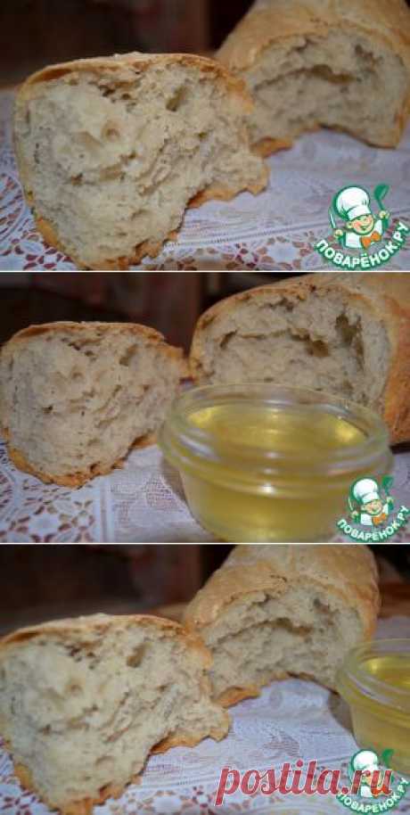 Домашний хлеб без замеса на закваске - кулинарный рецепт