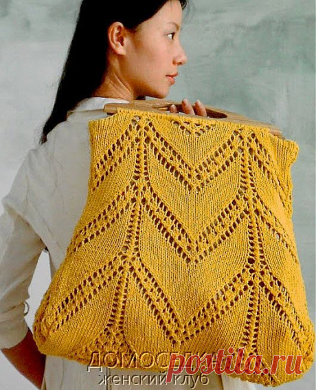 Большая сумка (вязание спицами)